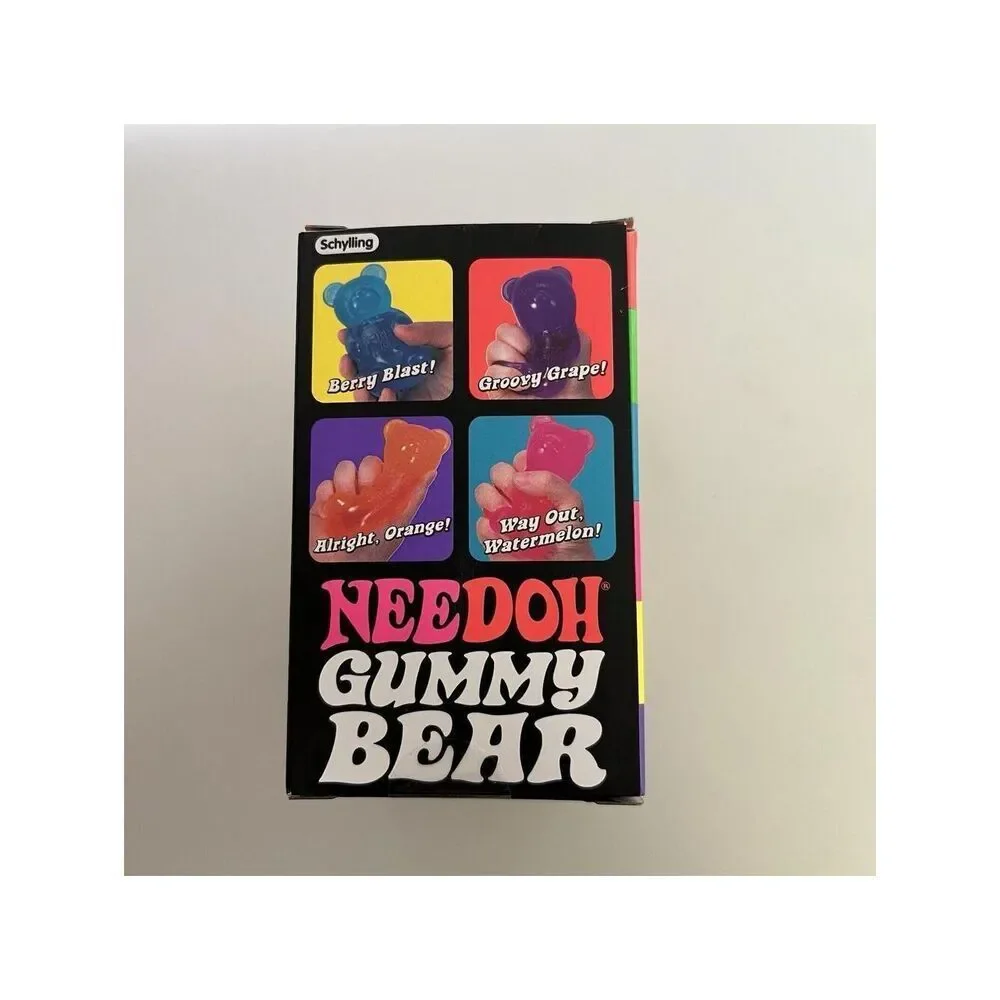 Schylling NeeDoh Gummy Bear Orange Fidget Stress Toy Squishy Nee Doh New In Box